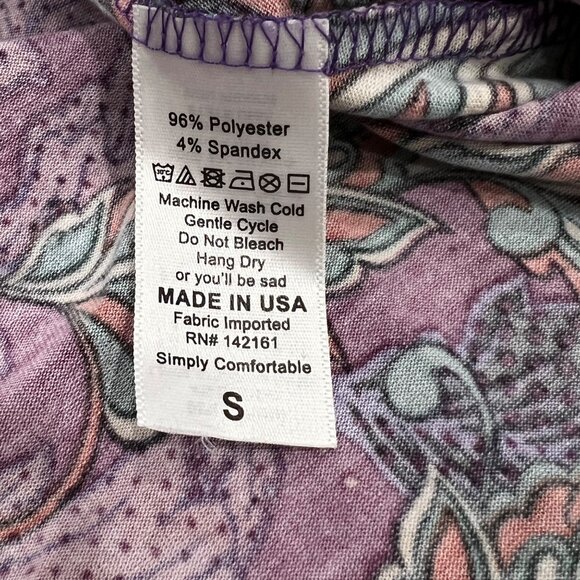 LuLaRoe Carly Swing Dress Hi/Low Paisley Print - Picture 4 of 4